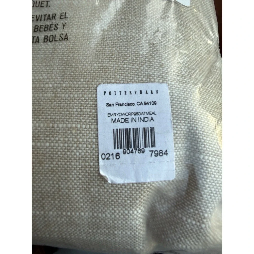1 Pottery Barn Emery Linen Curtain Panel 100